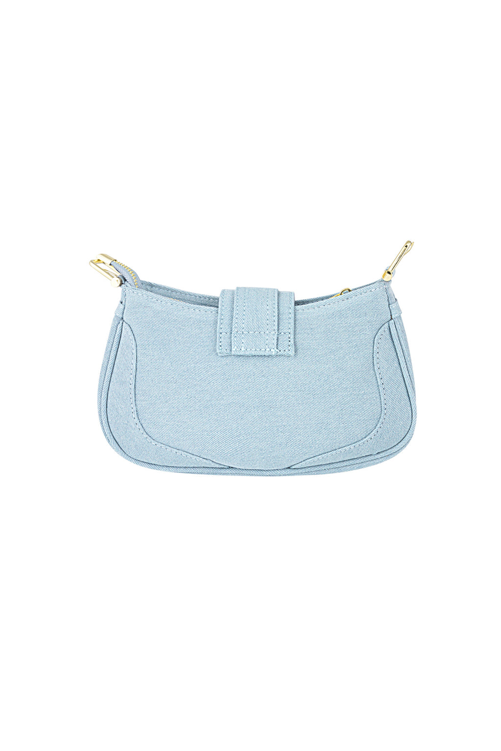 Colored bag with buckle detail